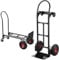 TEENO Carrello Pieghevole 2 in 1 Multifunzionale,Portata di 350 kg, Carrello a Piattaforma e con Ruote, in Metallo, con Manico in Gomma e Ruote Antiscivolo, Ideale per Magazzini e Trasporti all’Aperto