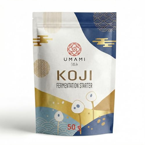 Umami Koji Kin Japonés 50g - Esporas Starter para Fermentación (Aspergillus Oryzae) - Ideal para Miso, Sake, Amazake y Shio Koji