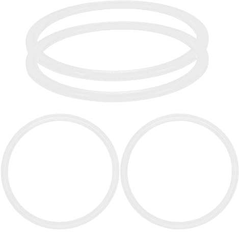 ULTECHNOVO 4 Stück Silikon Flaschen Dichtungsringe für Isolierflaschen 6 cm Außendurchmesser Bpa Frei Auslaufsicher und Flexibel für Thermobecher und Flaschenzubehör - Dichtungsringe Set
