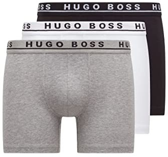 BOSS Hugo Herren Brief 3p Co/EL Boxershorts, Assorted-pre-Pack, M EU