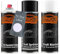 TRISTARcolor Autolack Spraydosen Set für Kunststoff Stoßstange für Seat LB9A Blanco Candy/Brillantweiss Haftgrund Basislack Klarlack mit Weichmacher Sprühdose