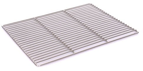 Edelstahl Grillrost 54 x 34cm V2A Grill 4/6mm Stäbe, rechteckig, Feuerschalen Kamin Feuerkorb