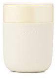 W&P Porter Keramiktasse mit schützender Silikonhülle, cremefarben, 340 ml, für unterwegs, wiederverwendbare Tasse für Kaffee oder Tee, tragbar, spülmaschinenfest