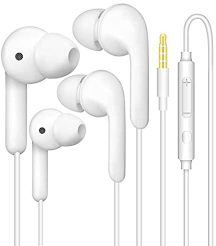 Auricolari stereo con microfono, auricolari e audio Hi-Fi di alta qualità, per iPhone, Samsung, Sony, Huawei, smartphone e lettori MP3, ecc.