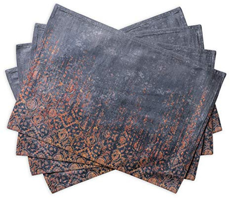 Maison d' Hermine Tischsets, 100% Baumwolle Set mit 4, dekoratives Oster-Tischset, waschbar, Abendessen, Tischset für Urlaub, Abendessen, Imperfection – Erntedankfest/Weihnachten (33cm x 48cm)