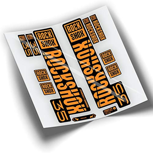 Gabelaufkleber ROCKSHOX 35 2021 WP396 Neonorange