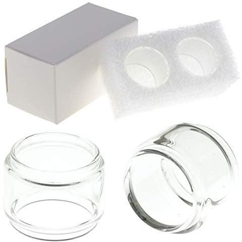 Ersatzglas 2x Stück kompatibel mit Uwell CROWN 2 II 4ml (Bulb) Tank Glas Pyrex Glass Tube Glastank