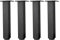 Pieds de Meubles en Alliage D'aluminium Réglables en Hauteur,Pieds de Table Basse de Canapé,Pieds D'armoire de Salle de Bain de Lavabo,5-40cm,Noir Mat,avec Vis,4 Pièces (25cm/9.8in)