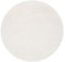Mia's Teppiche Olivia Wohnzimmer/Schlafzimmer Teppich - waschbar - 200 cm Rund, Creme