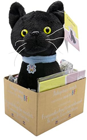 Joy Toy Prinzessin Maja von Hohenzollern Pauli Adopt me Plüsch 18 cm mit Armband für den neuen BFF und illustriertem Vorlesebuch in Geschenkkarton 12x15x25 cm, Multicolor, One Size