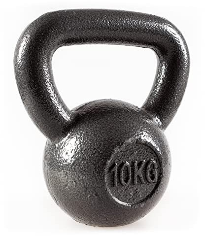 Bestfor 10kg Cast Iron Kettlebells, Ideal for Home Gym Exercise Training Weights for Fitness and Strength, Easy Grip Kettlebell Anti Roll Design 10 Kg Weight. Fitness Chart…