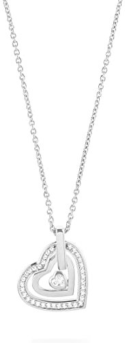 JETTE Damen-Kette 925er Silber 34 Zirkonia One Size, Silber 32021985