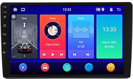 Lecteur Multimédia de Voiture, Commande au Volant 4G RAM 32GB ROM 1080P Haute Définition 9 Autoradio à écran Tactile pour Voiture (Pas d'appareil photo)