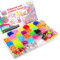 TOYESS 2500+ Loom Bänder Set für Kinder, DIY Loombänder Kasten Set Mit 32 Farben Gummiband für Armbänder und Anderes Zubehör, Armbänder Selber Machen Kinder, Basteln Geschenk für Junge Mädchen