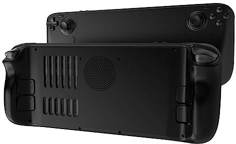 Funda Protectora para Steam Deck, Cubierta Protectora con Orificios de refrigeración Kit de Accesorios de protección (Negro)
