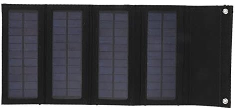 Focket Chargeur Solaire Portable pour téléphone, Chargeur Solaire USB Pliable 40W avec 4 Panneaux solaires, Banque d'énergie Solaire à Rapide pour Smartphones, tablettes, Camping