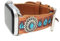 Emulily Kompatibel mit Apple Watch Braun Lederband 38/40mm Western Boho Squash Blosssom (Turqouise)
