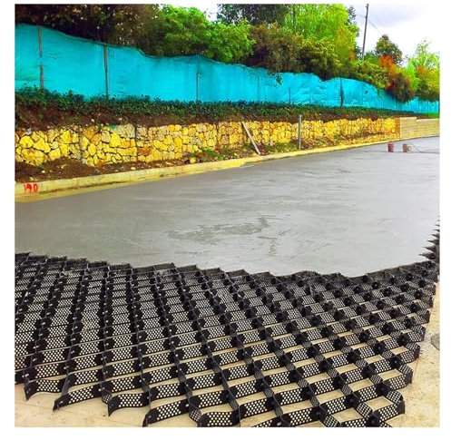 Böschungsgitter-Erosionsschutz, Durchlässiges, skalierbares, schneidbares Wabenkies-Bodengitter Für Pflasterarbeiten im Außenbereich, Landschaftsbau, Unterbauarbeiten, 2 Zoll/4 Zoll Boden-Kies-Stabili