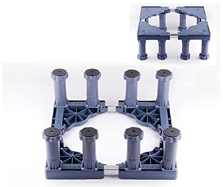 YHJZSM Support de Machine à Laver amélioré, Support d'appareil Lourd, Socle Multifonctionnel pour sèche-Linge, réglable de 46 à 70 cm avec 4/8/12 Pieds Solides, Socle de cuisinière télesc