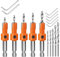 Hex Countersink Drill Bit, Lytool 5Pcs Quick Change 6.35mm Adjustable Hex Countersink Drill Bit Set, Include 5Pcs Free Replaceable Drill Bits, for Woodworking Counter sink Drill Bits