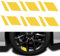 6pcs Auto Felgen Aufkleber,kompatibel mit Mercedes-Benz M-CLASS W163 W164 W166,Rad reflektierende Aufkleber,3-Yellow
