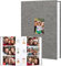 Fotoalbum 10x15 450 Fotos mit Schreibfläche, 10x15 Fotoalbum Leineneinband mit Frontfenster, 4x6 Fotoalbums, 450 Fotos 4x6 Fotobook Buch für Hochzeit Kinder Reisen Familie Baby Bilder (Grau)