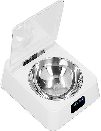 Syrisora Pet Smart Feeder Induction Lid Opening Rechargeable Dog Cat Feeding Bowl for Small Medium Pet 350ml