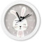 Hama Kinderuhr Maui (Uhr ohne Tickgeräusche, mit Weckfunktion, analog, geräuscharm, Ø 16cm, Kindermotiv, für Kinderzimmer, Design Hase, mit Stunden-, Minuten- und Sekundenzeiger, inkl. Batterien)