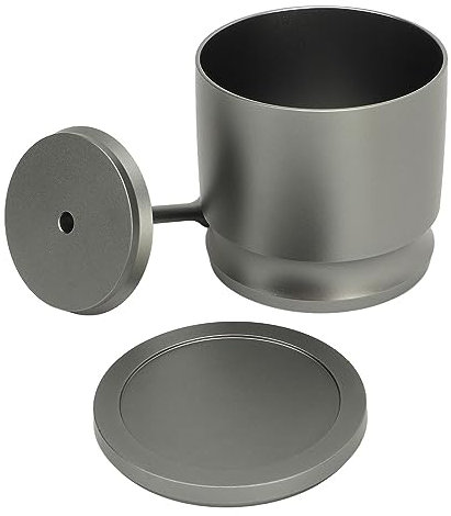 58 mm Kaffee-Blindstreuer, Dosierringe, Presse, Aluminiumlegierung, Anti-Fliegender Kaffeepulver-Picker, Kaffeezubereitungszubehör (Grau)