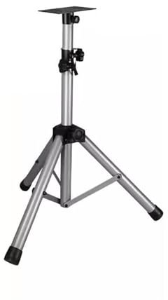 Monitor Speaker Stands Full Metal Speaker Bracket Thickened Professional Trolley Sound Tripod Flooring Stage Card Bag Portable Tripod Studio Monitor Stand,Silver