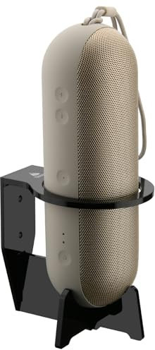 TXEsign Speaker Mount Shelf for Beats Pill (2024 Release) Portable Bluetooth Speaker, Acrylic Speaker Holder Floating Shelf Small Wall Shelf for Beats Pill 2024 (Black)
