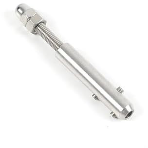 GFDSGRE Drahtseilklemme 32 PCS Kabel Geländer Drahtseil 4mm 5/32'' Gewindebolzen Spannung Ende Fitting Terminal Kreuz Clip Klemme mit Schraube Bolzen Seilklemme