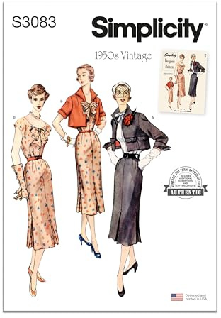 SIMPLICITY Sewing Pattern SS3083K5 Misses' Dress and Jacket K5 (8-10-12-14-16)