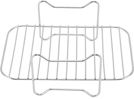 Rack en acier inoxydable Fryer, gril à pâtisserie, panier de friteaux à air de four, adapté aux grillades de délicieux steaks et plus encore