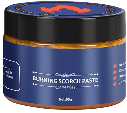 GNAUMORE Wood Burning Paste, Wood Burning Paste for Crafts, Outdoor Camping Wood Fabric Combustion Gel, Easy to Apply Burning Gel, 50g