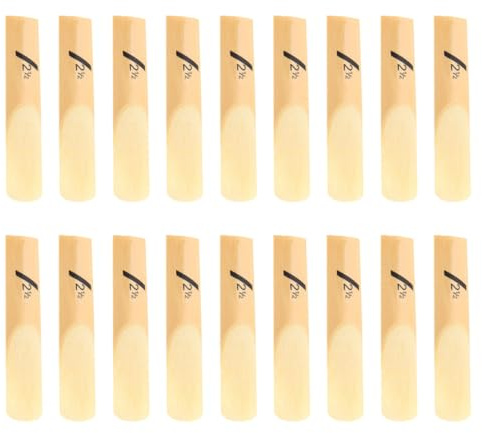Klarinettenblätter für Alt Saxophon, Beige, für Anfänger | Reed Zubehör für Pädagogen, Leichte Ansprache, Präzise Tonhöhe, Robuste Haltbarkeit, 20 Stück-pack