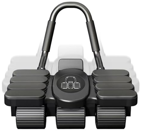 Automatisches Bauchrad mit Reboard, Design mit 6 Rollen für Bauchmuskeltraining, Kerntrainer mit Telefonhalterung für Krafttraining zu Hause oder im Fitnessstudio