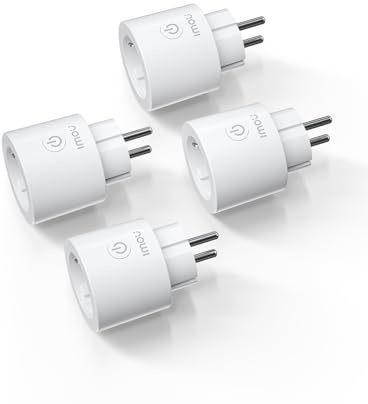 IMOU Lot de 4 CE2P Smart Plug, Prise WiFi 16A avec Surveillance d'Énergie | Moniteur de Consommation Électrique, Certifié MATTER, Contrôle à Distance par Application, Compatible avec Alexa & Google