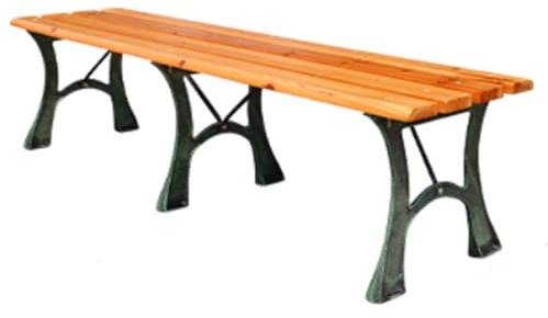 LUNAIZHUO Wetterfeste Gartenbänke, Gartenbank Ohne Rückenlehne, 2-3-Sitzer-Stuhl aus Schmiedeeisen für Park, Rasen, Terrasse, Umkleideraum, Kirche(180cm/81in)