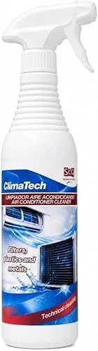 Limpiador Aire Acondicionado Profesional |Limpieza de Filtros, Evaporador, Condensador y Unidades Exteriores – Elimina Olores y Residuos | Apto para Superficies Plásticas y Metálicas