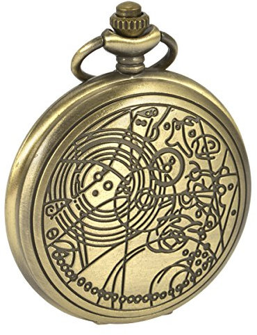 SIBOSUN Doctor Who Quarz Taschenuhr Dr. Who Antik Männer Bronze Mit Kette + Box