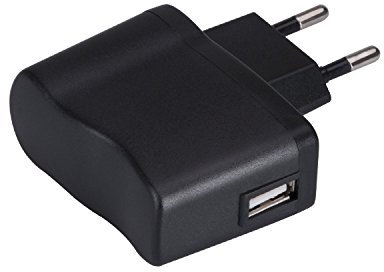 MP3 Player 5V/ 500mA Netzteil, USB Ladegerät für MP3, MP4 Player, Diktiergerät, kabelloser Sportkopfhörer und Armband, von AGPTEK, Schwarz