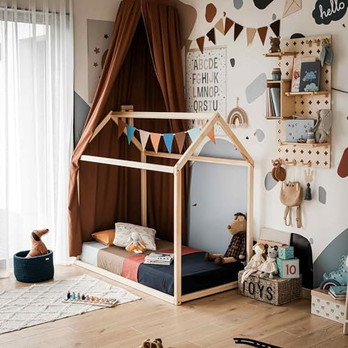 Montessori Hausbett mit Latten (190 x 90 cm)