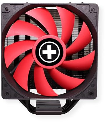 Xilence M704 AMD et Intel Ventilateur de processeur, 120mm PWM Ventilateur, 180W TDP, rouge/noir