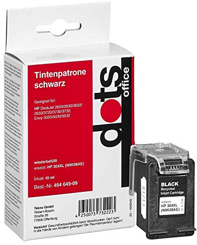 dots 1759,4001-DOTS Dots Tinte ersetzt HP 304XL BK