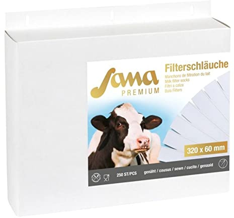 Milchfilter Sana Premium320x57 genäht, 250Stk