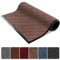 FB FunkyBuys Washable Door Mats - Heavy Duty, Non-Slippery & Stylish Floor Mat - Door mat indoor Large Rubber Indoor & Outdoor Doormats for Perfect Dust Grabbing (Brown-waved, 90 x 200 CM)