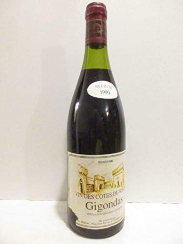 gigondas cave coopérative rouge 1990 - rhône