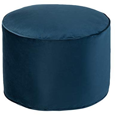 Loft 25 Sitzsack Schemel Pouffe Runder Samtbohnentaschen | Fußschemel für zu Hause im Wohnzimmer | Ergonomisches Design zur Körperunterstützung (Pacific)
