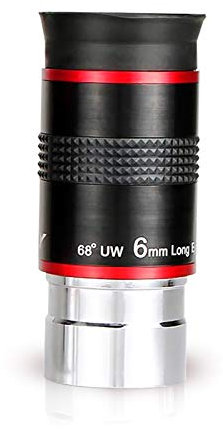 Oculaire ultra grand angle de 68 degrés pour télescope (6 mm) - Oculaire entièrement recouvert de vert - 3,2 cm (6 mm) - 1 pièce